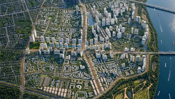 Hình ảnh khu đô thị Vĩnh Hưng được Sun Group công bố tại buổi lễ khởi công